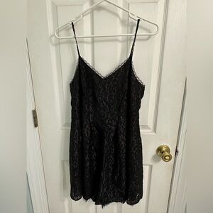 BCBGeneration Elegant Black Lace Slip